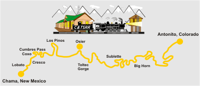 Cumbres And Toltec Route Map